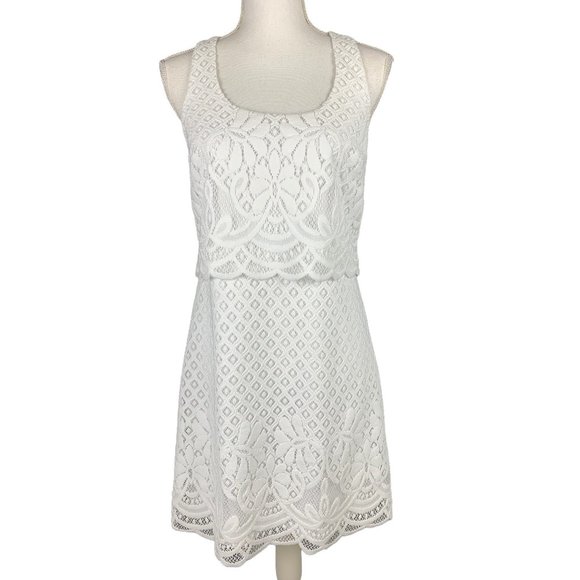 Lilly Pulitzer Stelle Lace Tank Dress White Size S - Picture 2 of 14